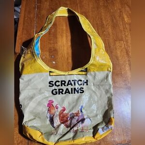 Chicken hobo satchel bag - handmade, up-cycled materials